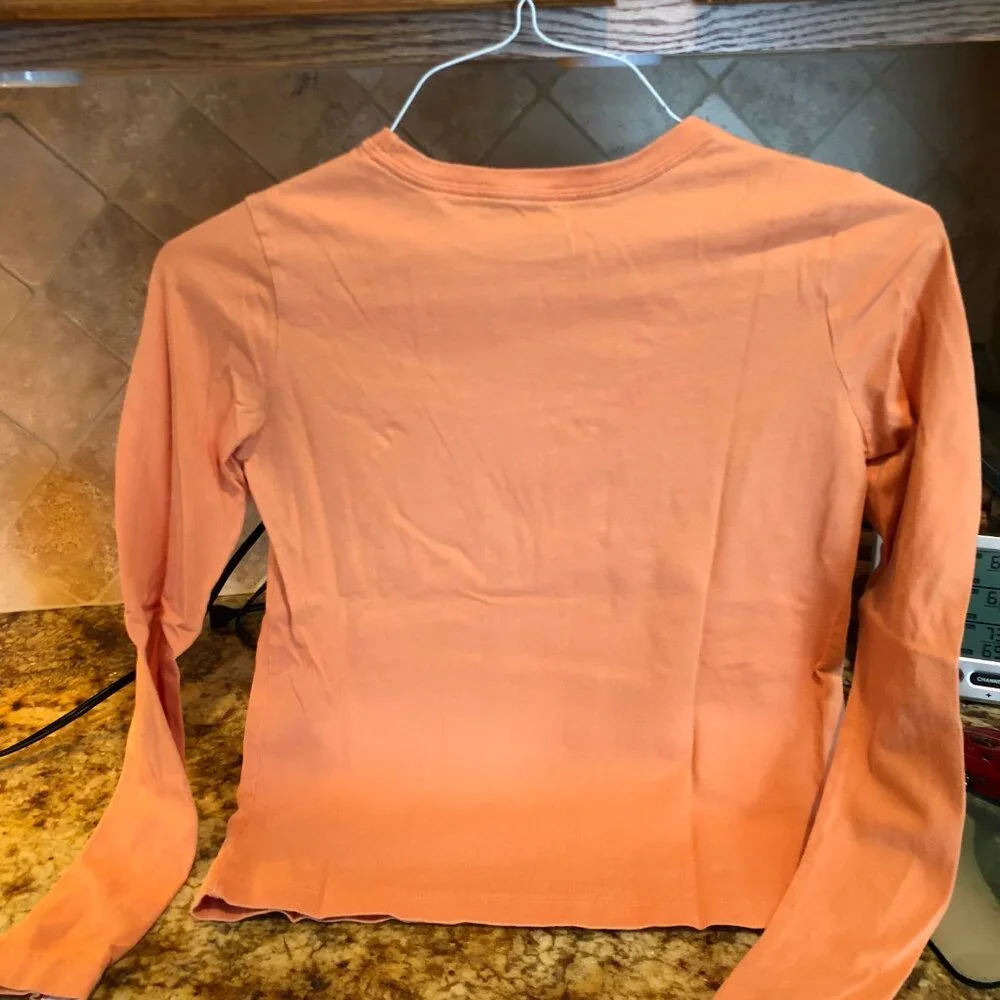 Gap Kids Girls Orange T Shirt Long Sleeves Orange XL (12)